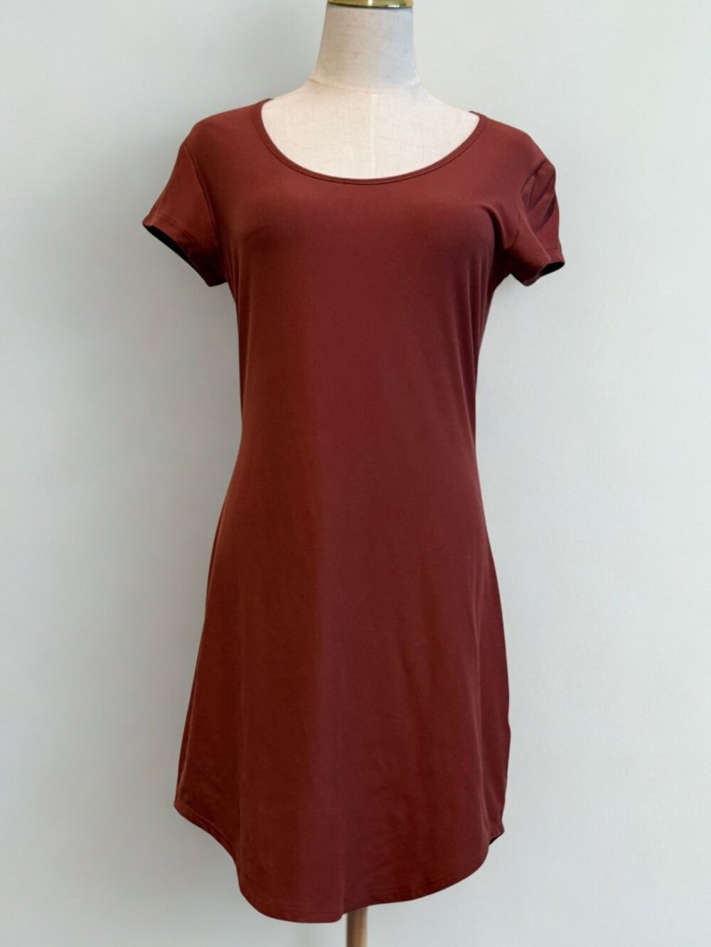 Derek Heart Terracotta T-Shirt Dress Size L